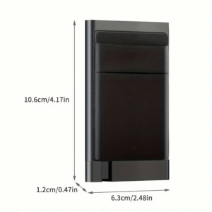 Θήκη Καρτών Αλουμινίου με Προστασία RFID & Αναδυόμενο Μηχανισμό