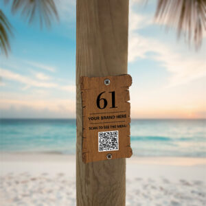 Wood Wall Scroll Stand Natural